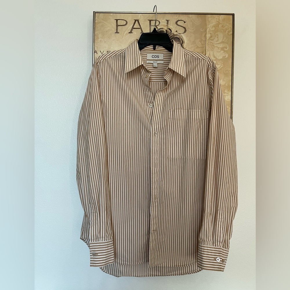 COS Pinstripe Cotton Shirt